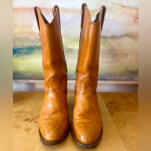 Vintage leather cowboy boots